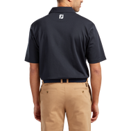 Stretch Piqué uni col tissé