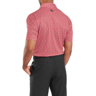 Polo en fil d'Ecosse impression florale