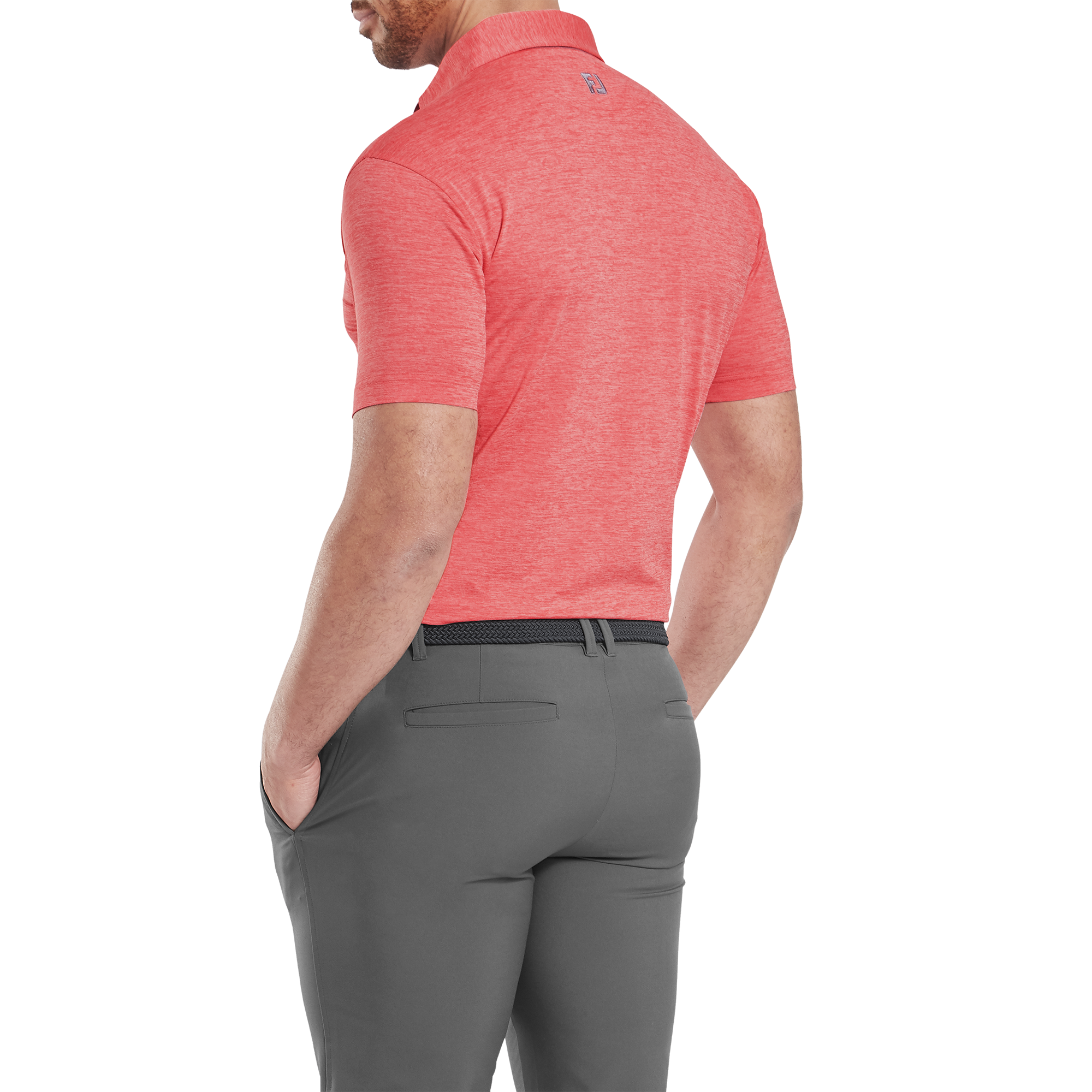 Polo en fil d'Ecosse impression chin&eacute;e