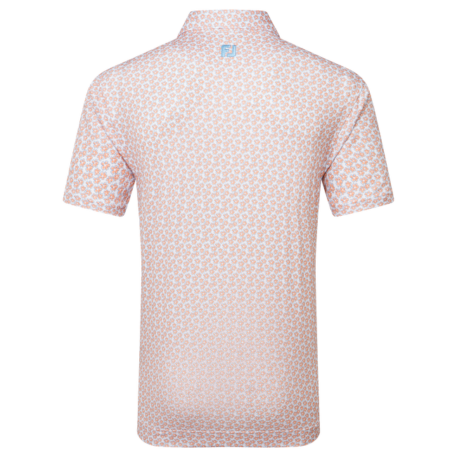Polo en fil d'Ecosse impression florale