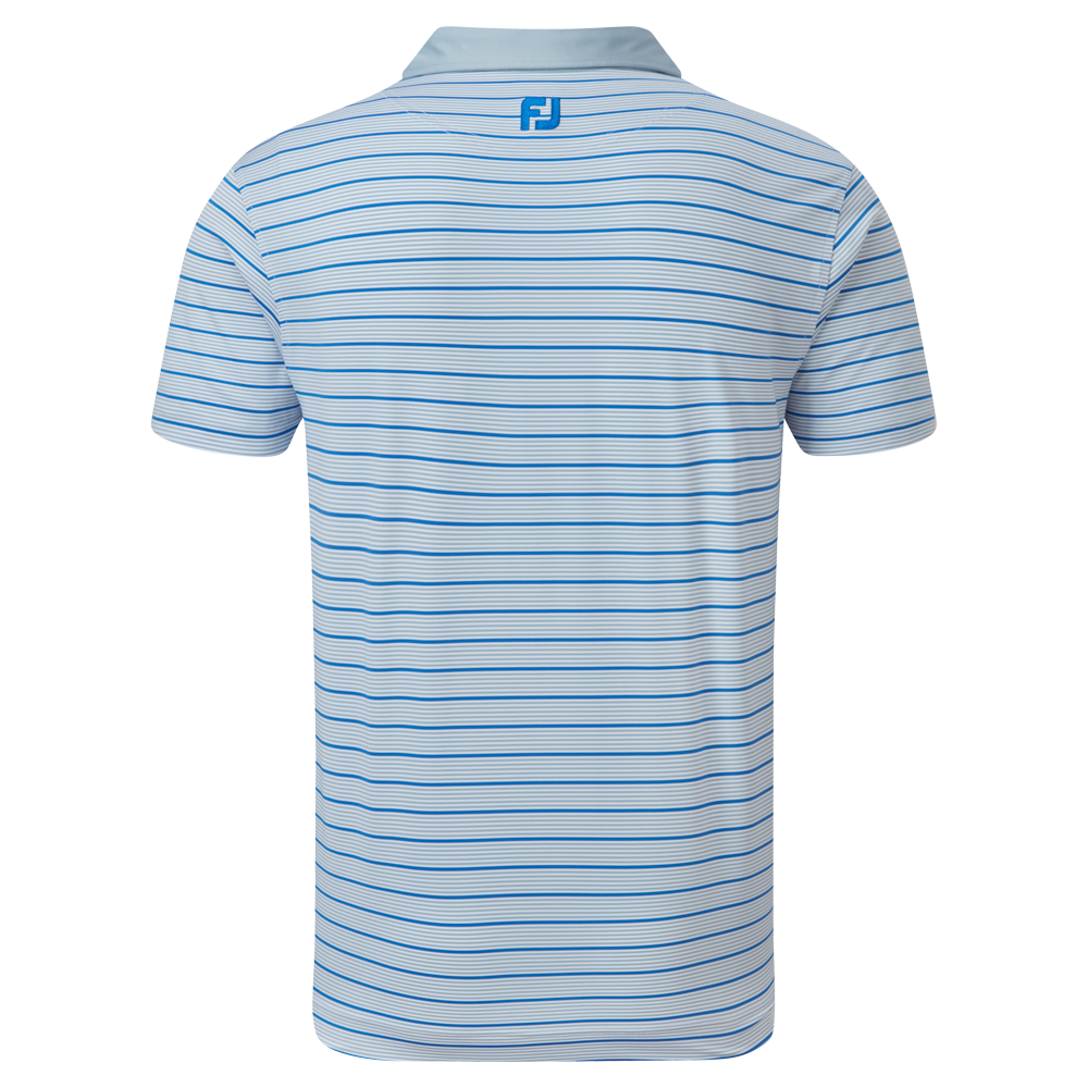 Polo en Fil d'Ecosse imprim&eacute;s rayures