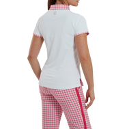 Gingham Trim Pique