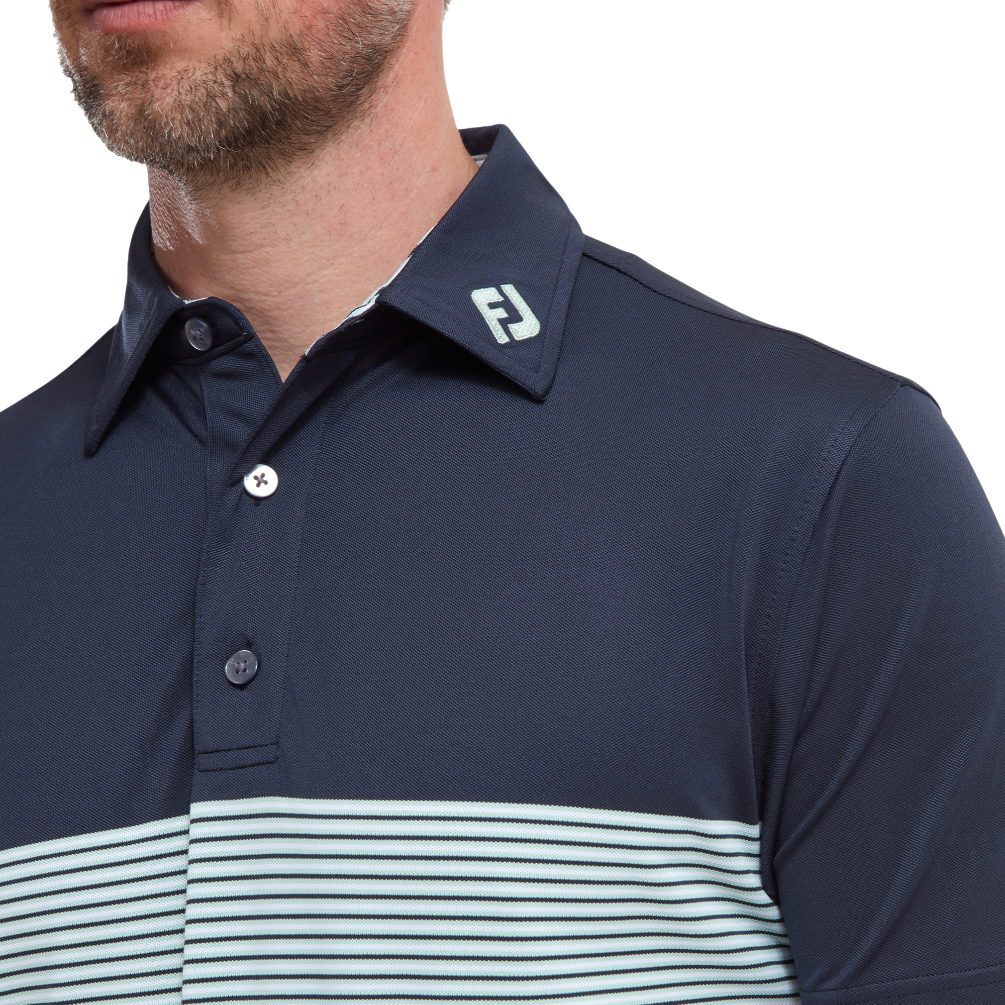 Polo Piqu&eacute; avec blocs de couleurs