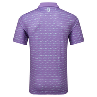 Polo en fil d'Ecosse imprimé fanions