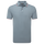 Polo piqué uni avec rayure sur le col