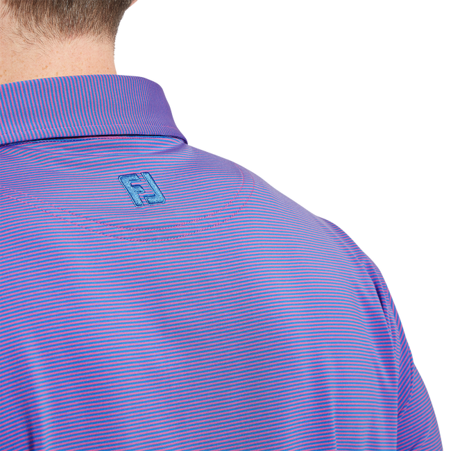 Polo en fil d'Ecosse à micro rayures