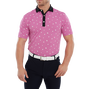 Polo imprim&eacute; Fleurs &eacute;parses
