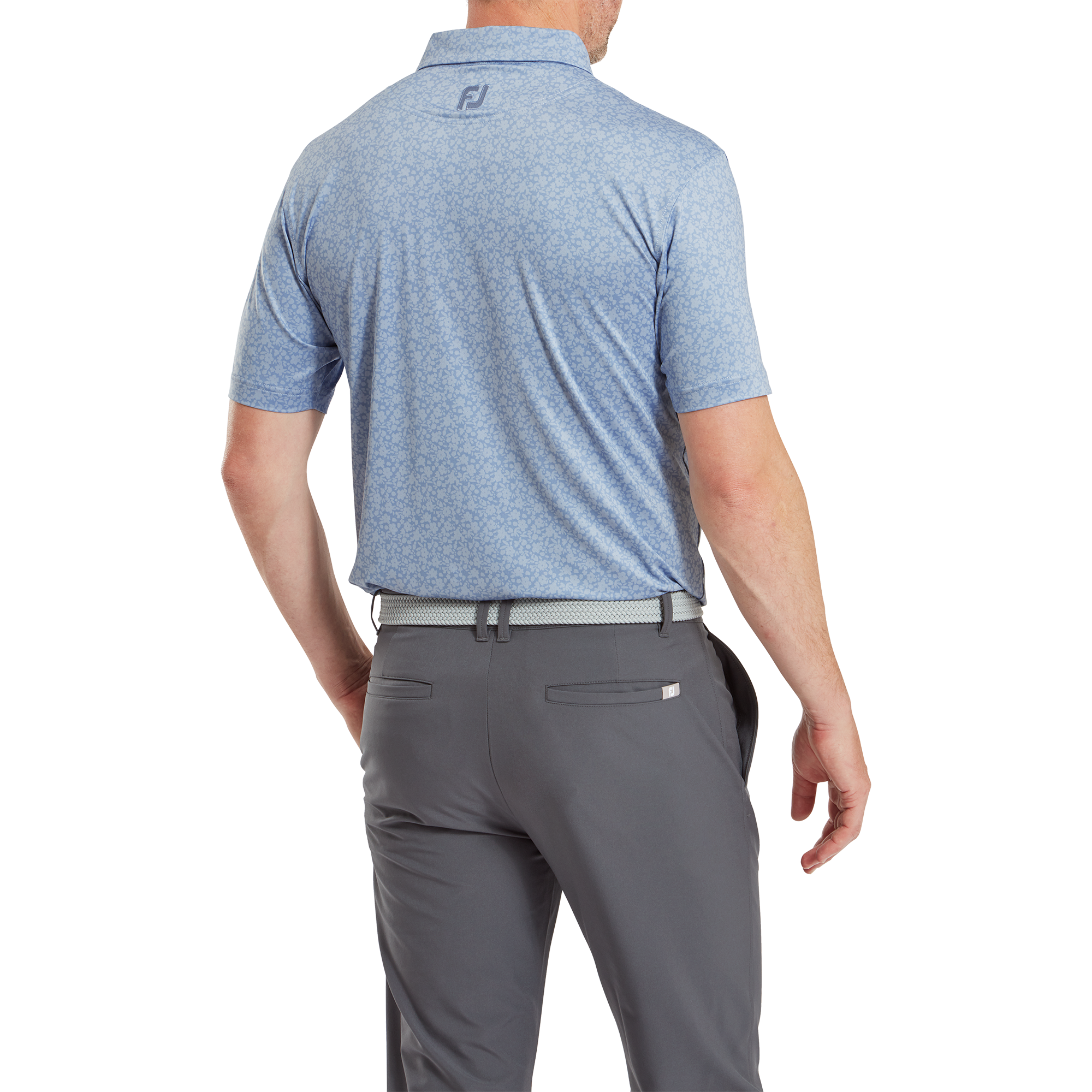 Polo en fil d'Ecosse impression florale