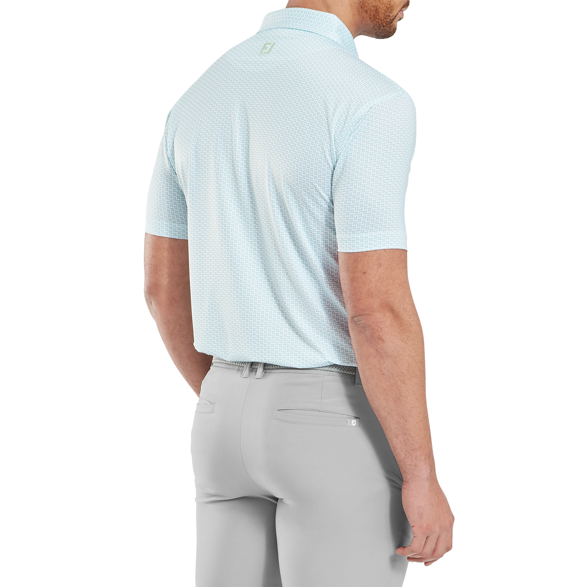 Polo en fil d'Ecosse imprim&eacute; pied de poule