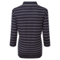 Polo Piqu&eacute; ray&eacute; manches 3/4