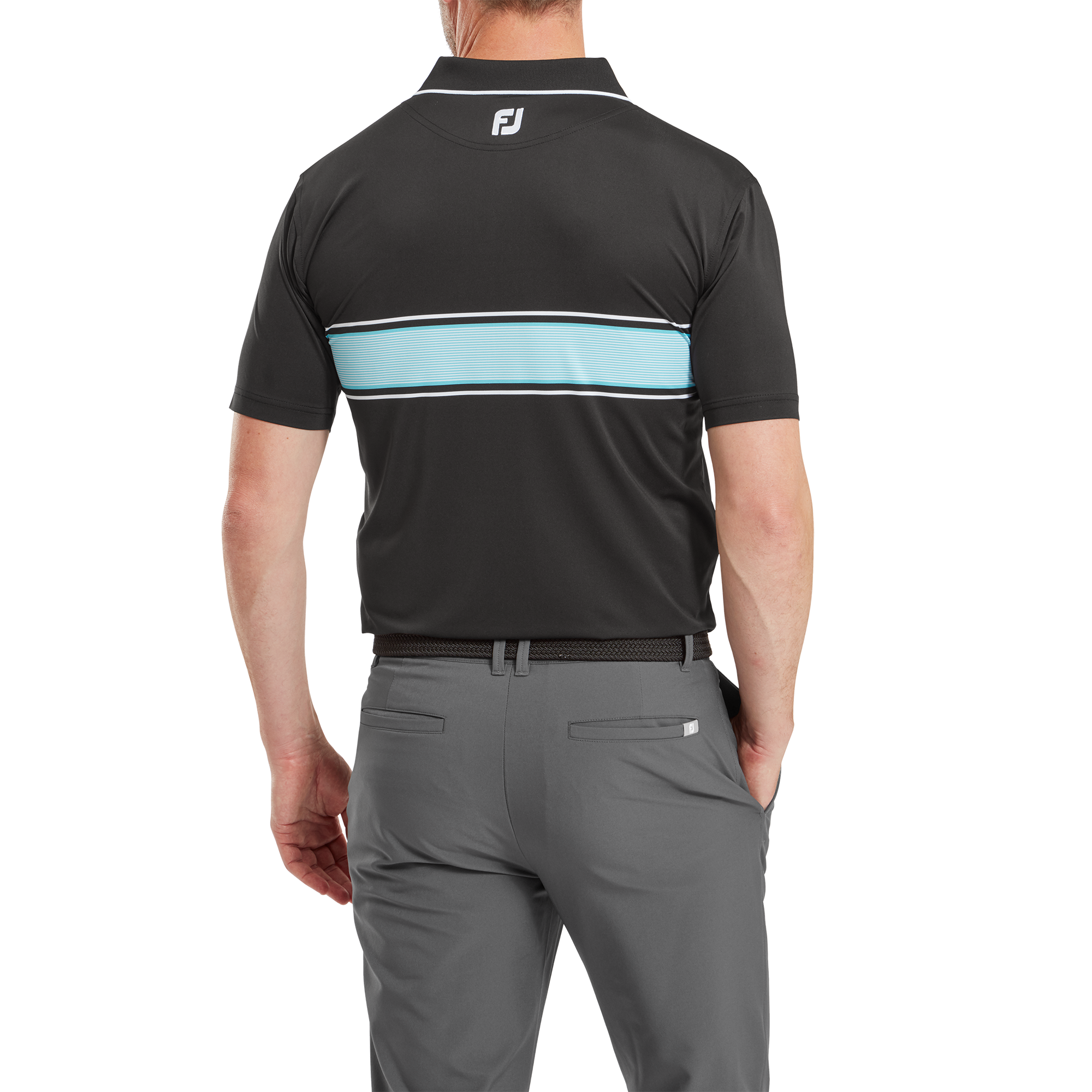 Polo avec bande &agrave; rayures