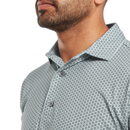 Polo en fil d'Ecosse imprimé pied de poule