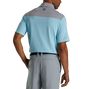 Polo ray&eacute; avec blocs de couleurs