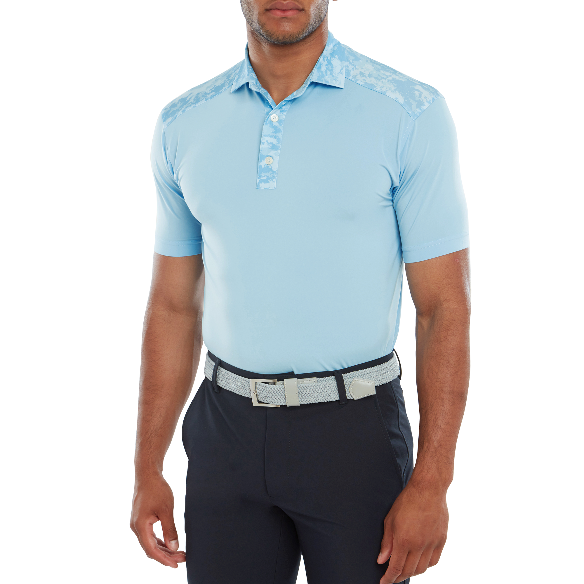 Polo imprim&eacute; Camouflage sur col et &eacute;paules