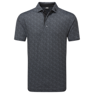 Polo en fil d'Ecosse impression mouchetée