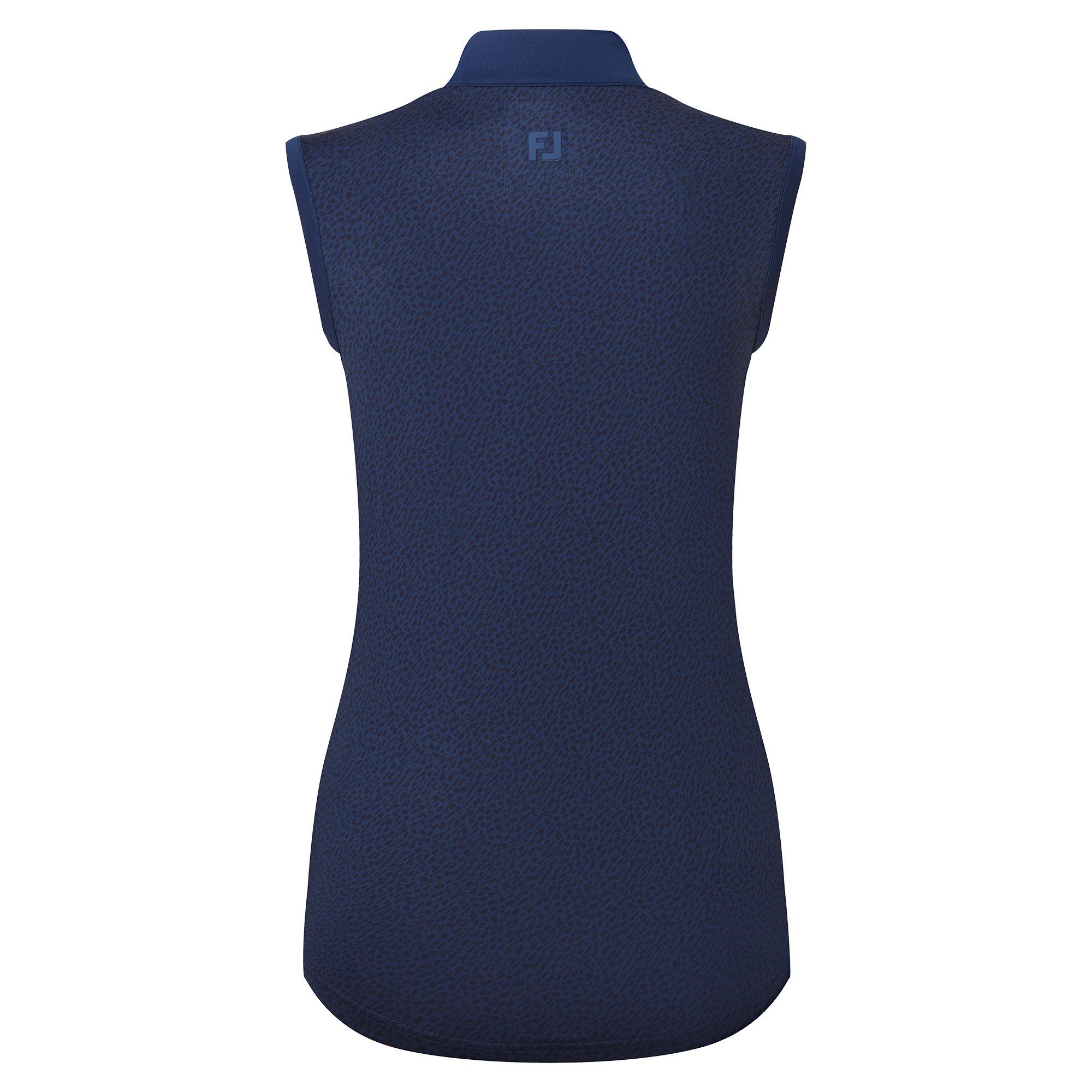 Polo en fil d'Ecosse sans manche &agrave; imprim&eacute; animal