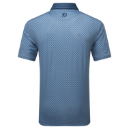 Polo en fil d'Ecosse imprimé damier