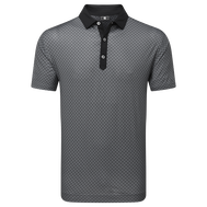 Polo en fil d'Ecosse imprimé damier