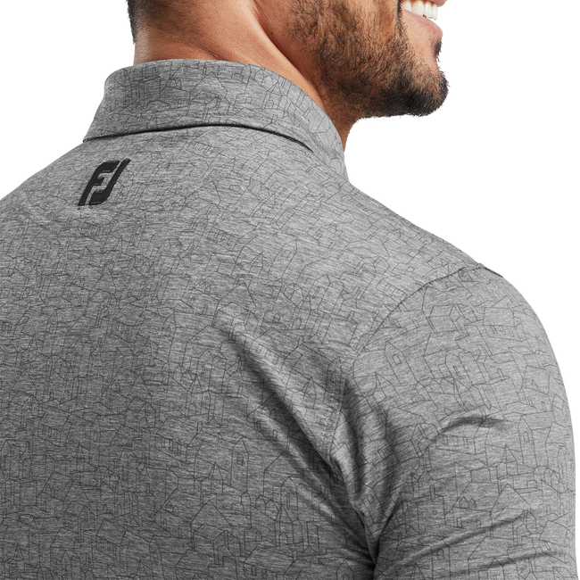 Scottish Town Print Lisle