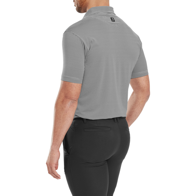 Polo en fil d'Ecosse à micro rayures