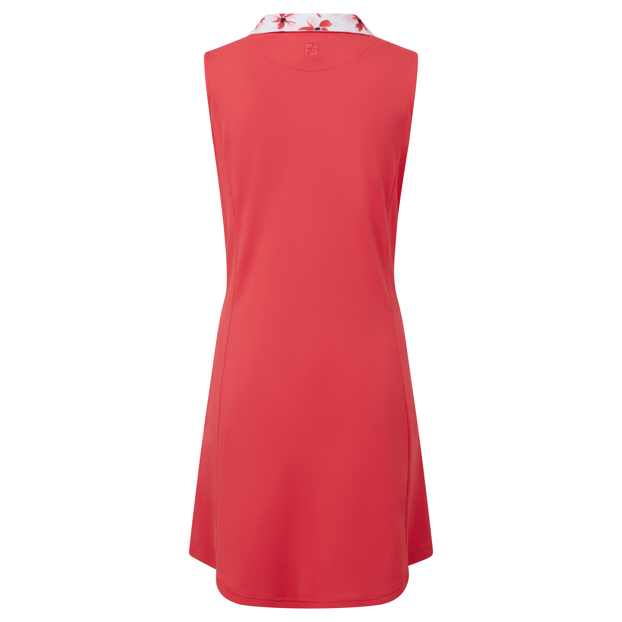 Robe avec encolure fleurie