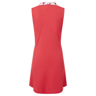 Robe avec encolure fleurie