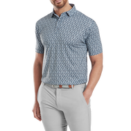 Polo en fil d'Ecosse impression florale