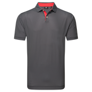 Polo en fil d'Ecosse imprimé grillage