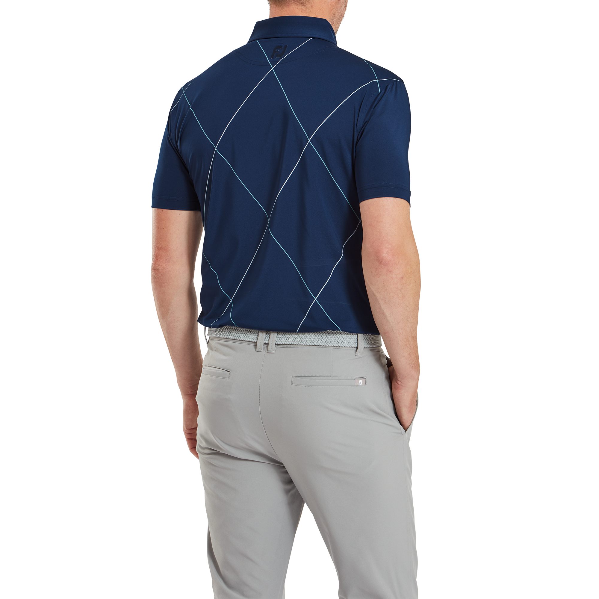 Polo imprim&eacute; Raker en fil d'Ecosse