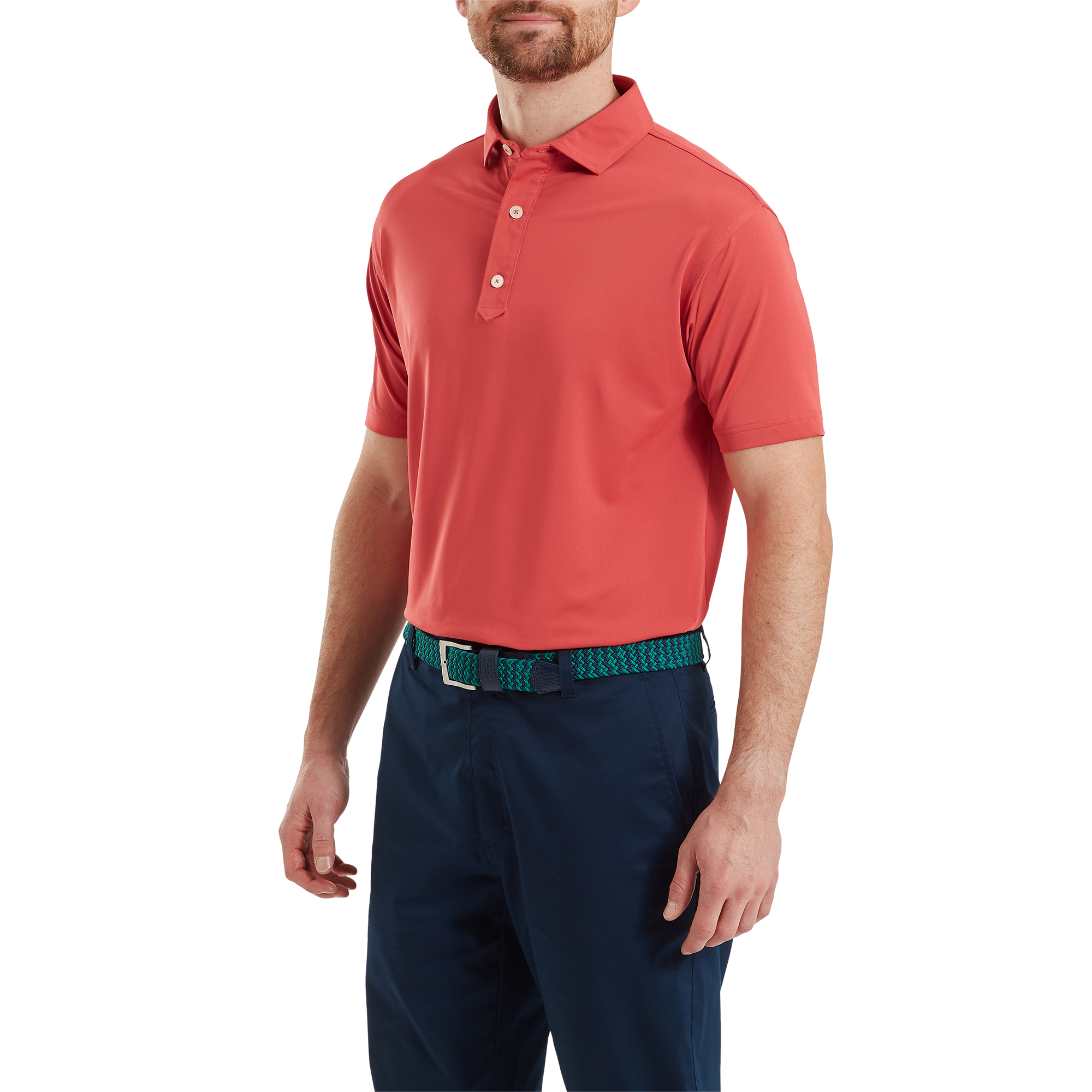 Polo en fil d'Ecosse uni