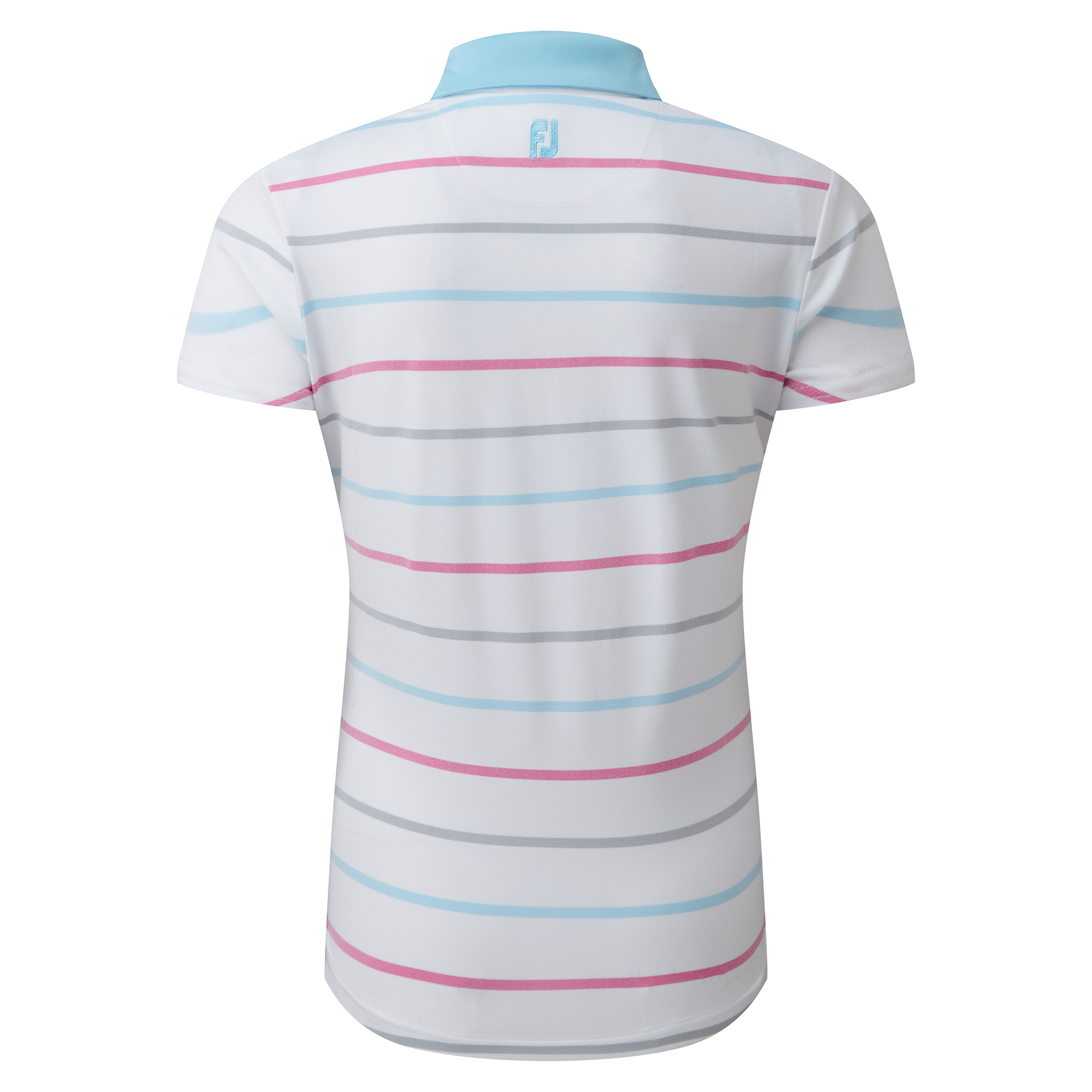 Polo Jacquard &oelig;il d'oiseau &agrave; rayures