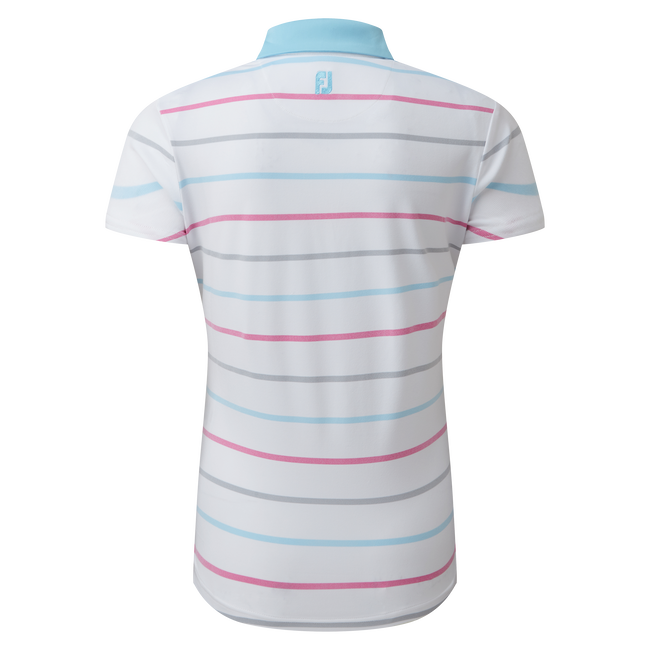 Polo Jacquard œil d'oiseau à rayures