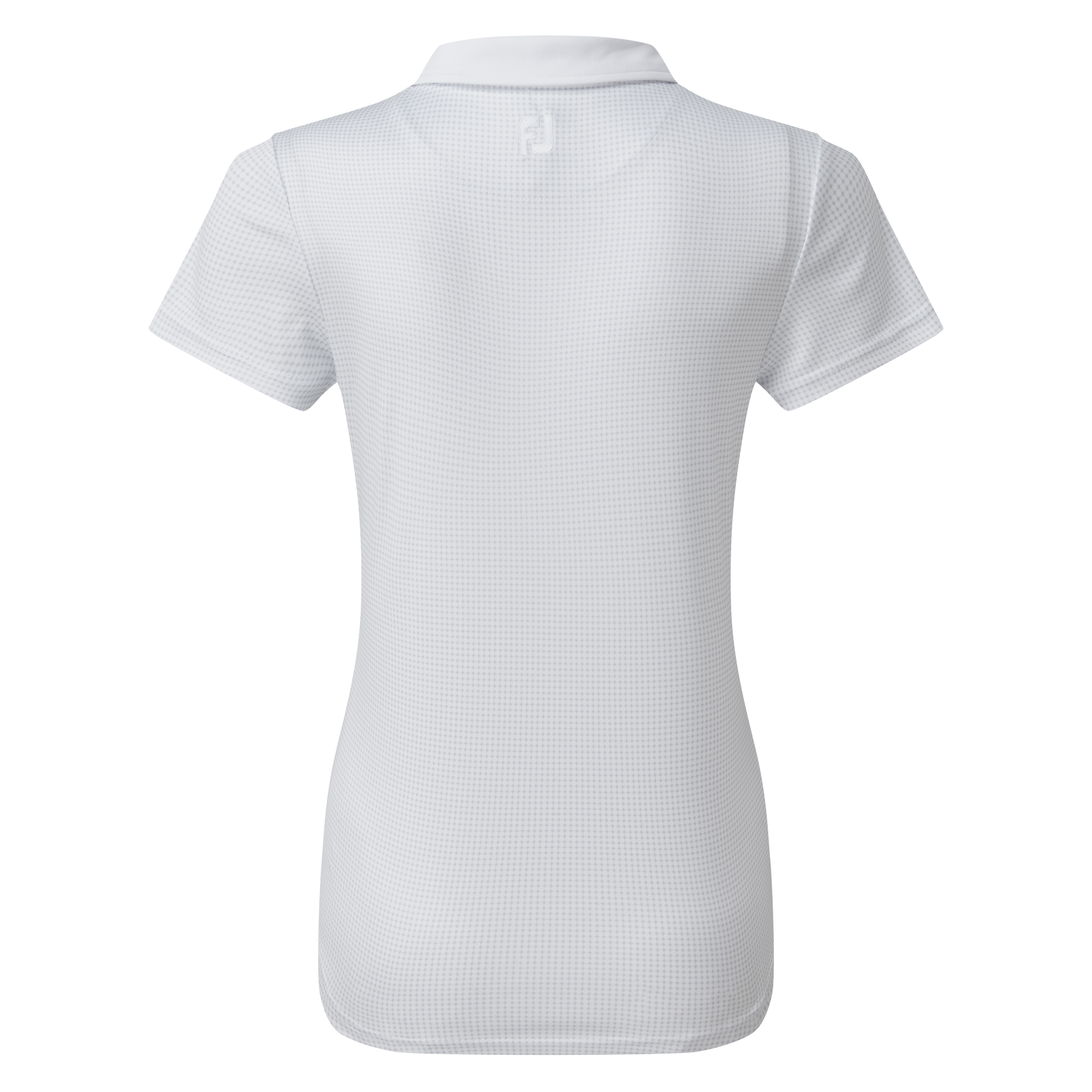 Polo femme manches courtes en fil d'&Eacute;cosse &agrave; col boutonn&eacute;