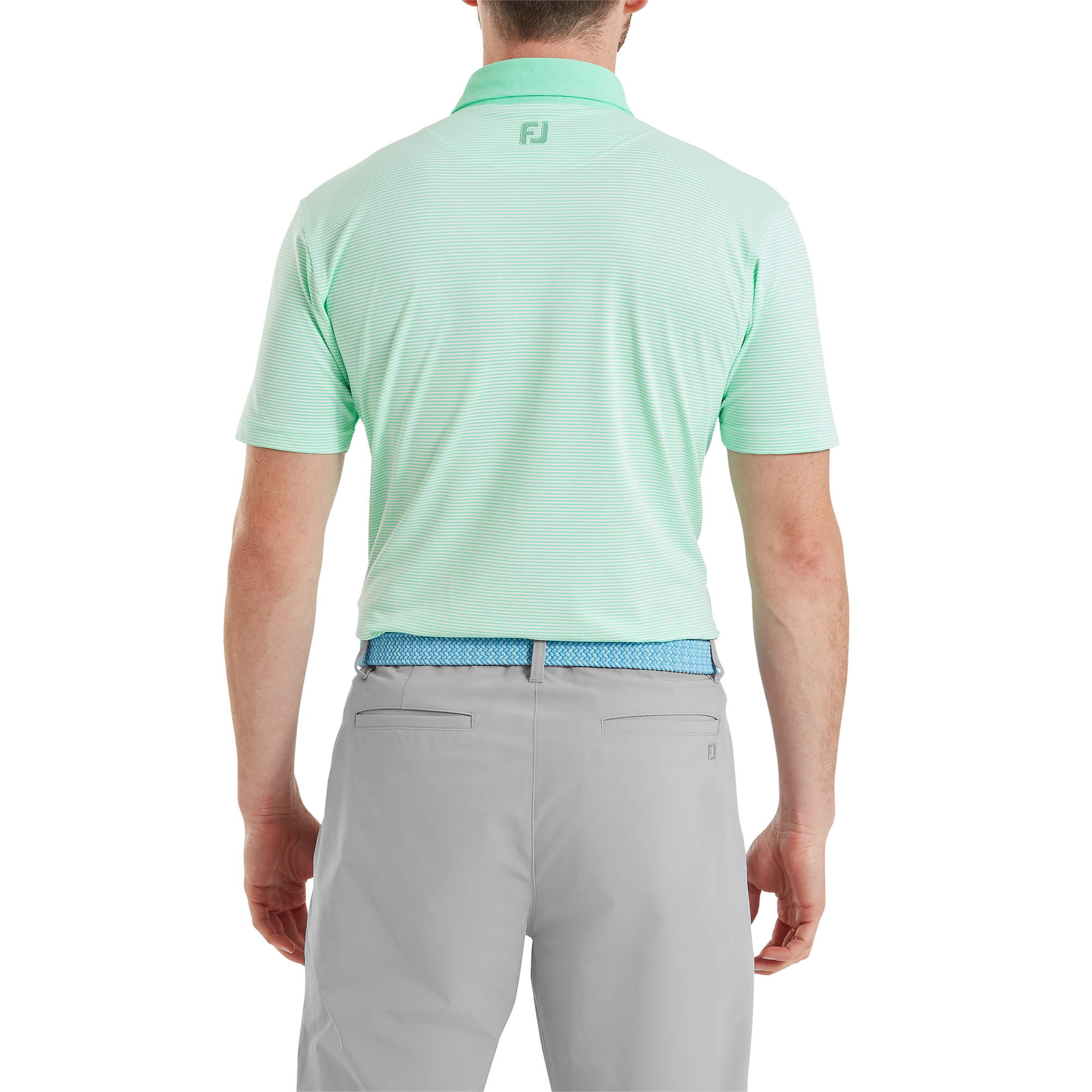 Polo piqu&eacute; &agrave; rayures fines