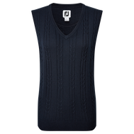 Women's Wool Blend Cable Knit V-Neck Vest