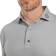 Polo en fil d'Ecosse imprimé Octogones