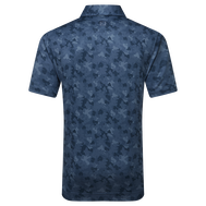 Polo en fil d'Ecosse imprimé camouflage