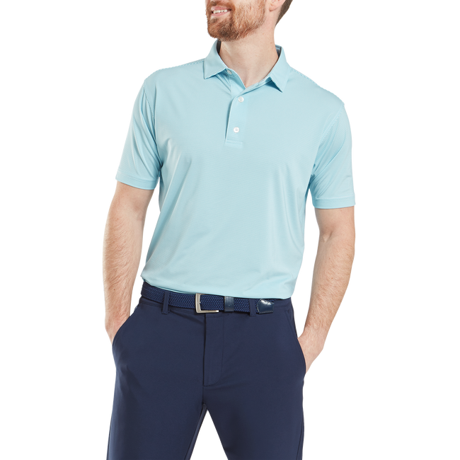 Polo en fil d'Ecosse à micro rayures