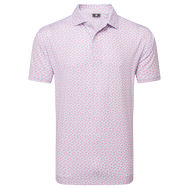 Polo en fil d'Ecosse impression florale