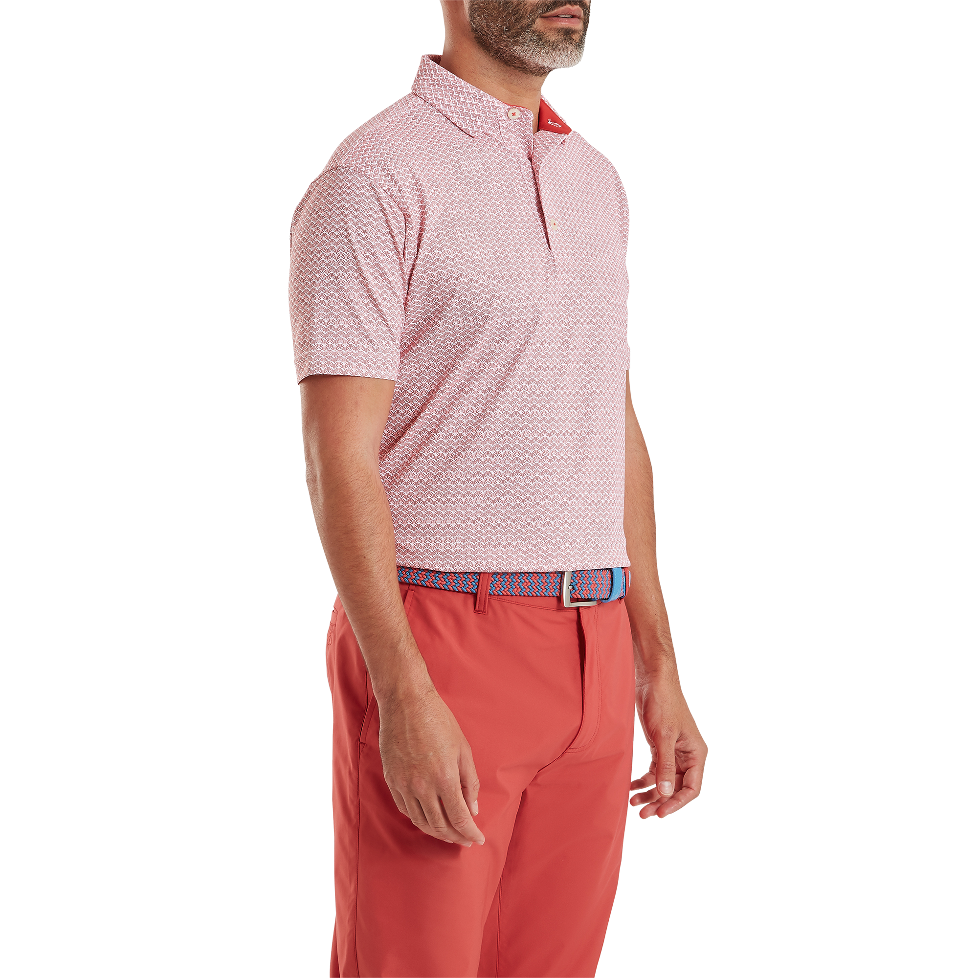 Polo piqu&eacute; imprim&eacute; coquillage