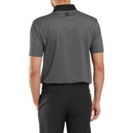 Polo en fil d'Ecosse imprimé damier