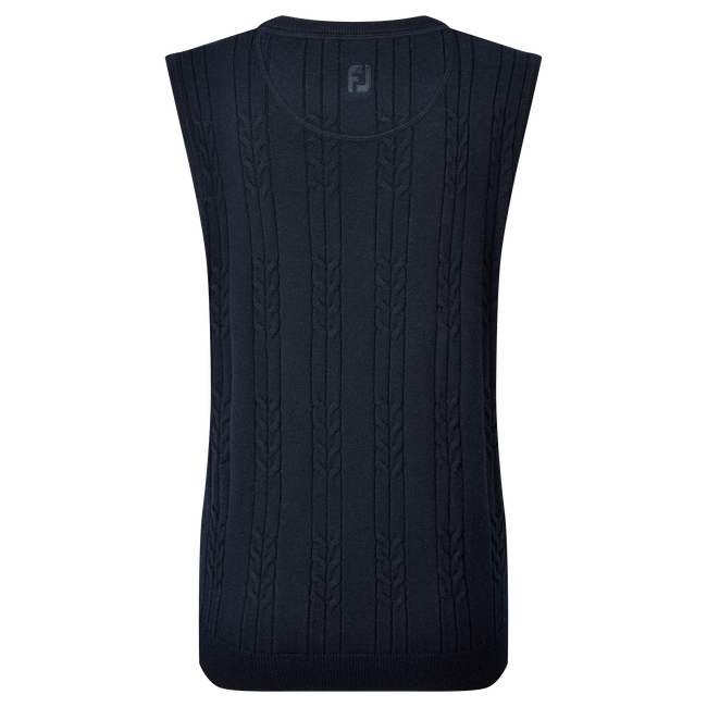 Women's Wool Blend Cable Knit V-Neck Vest