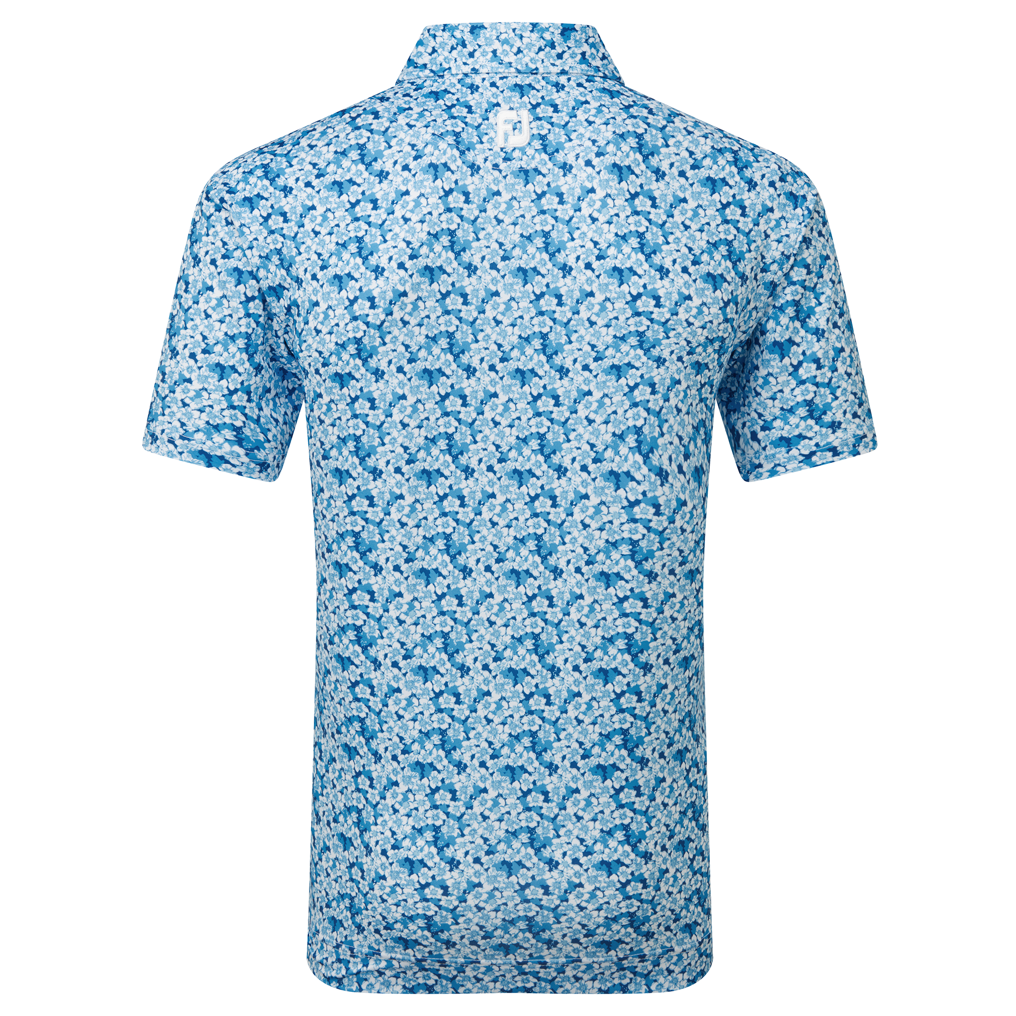 Polo en fil d'Ecosse imprim&eacute; Primev&egrave;re