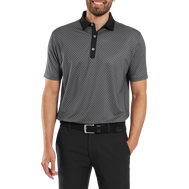 Polo en fil d'Ecosse imprimé damier