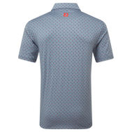 Polo en fil d'Ecosse imprimé bourgeon