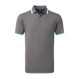 Polo uni avec d&eacute;tails sur le col et les manches