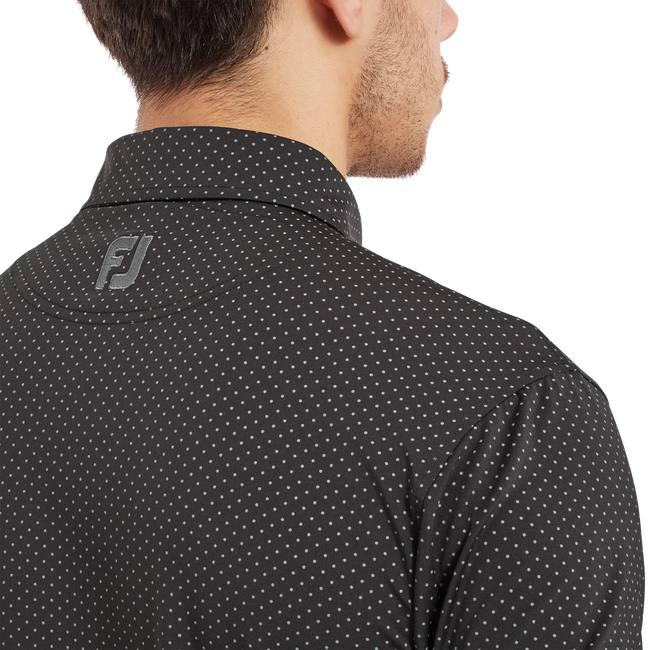 Polo en fil d'Ecosse imprimé points