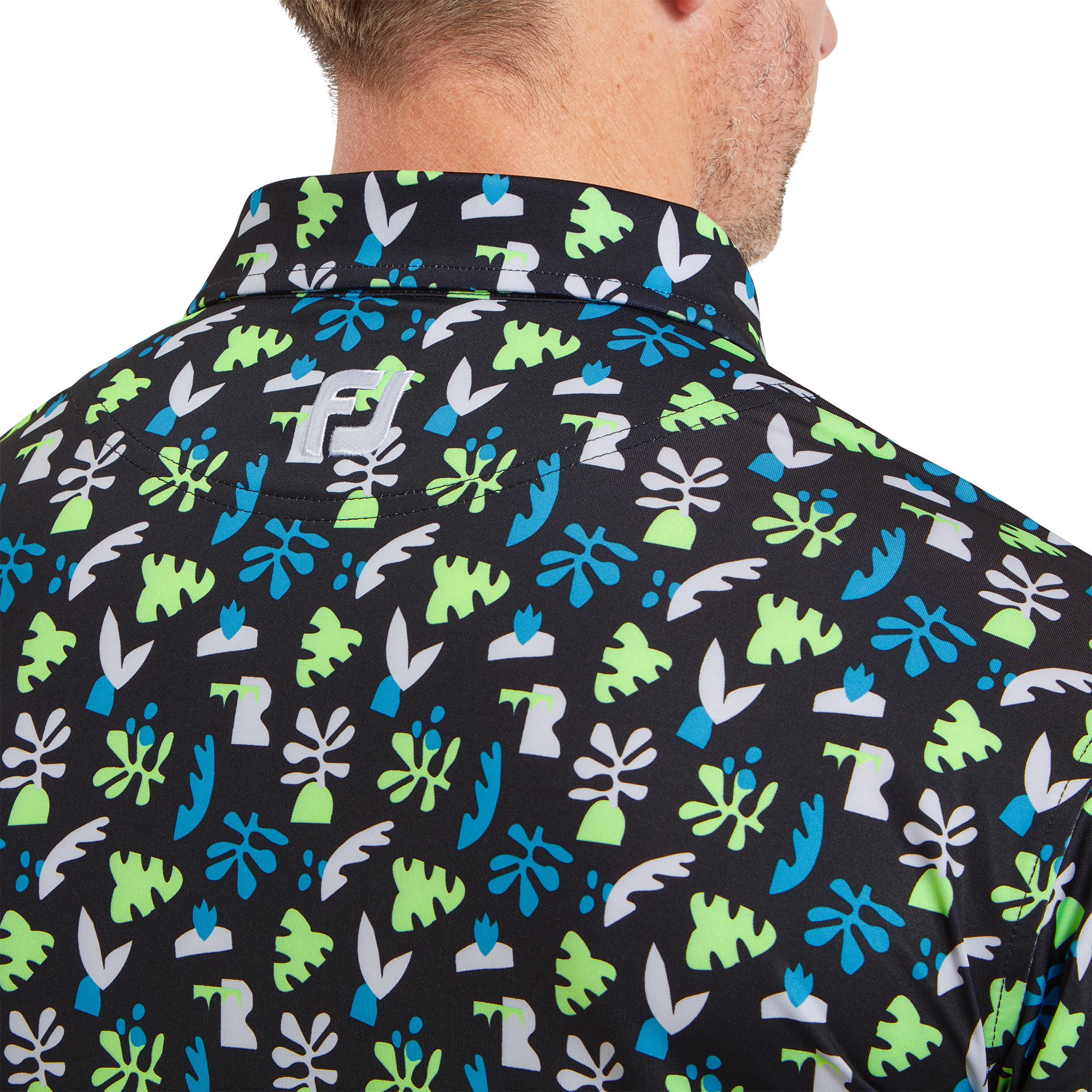 Polo imprim&eacute; Feuilles