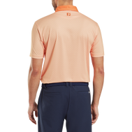 Polo en fil d'Ecosse imprimé damier