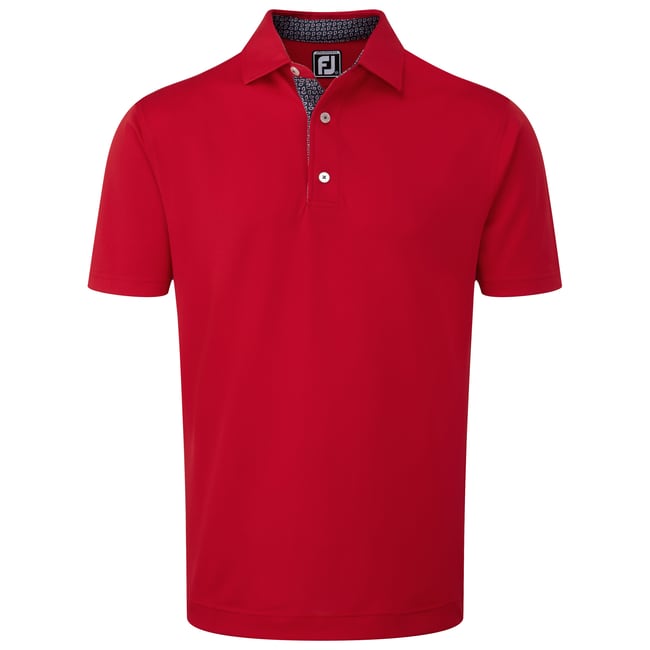 Stretch Pique wth Paisley Print Trim